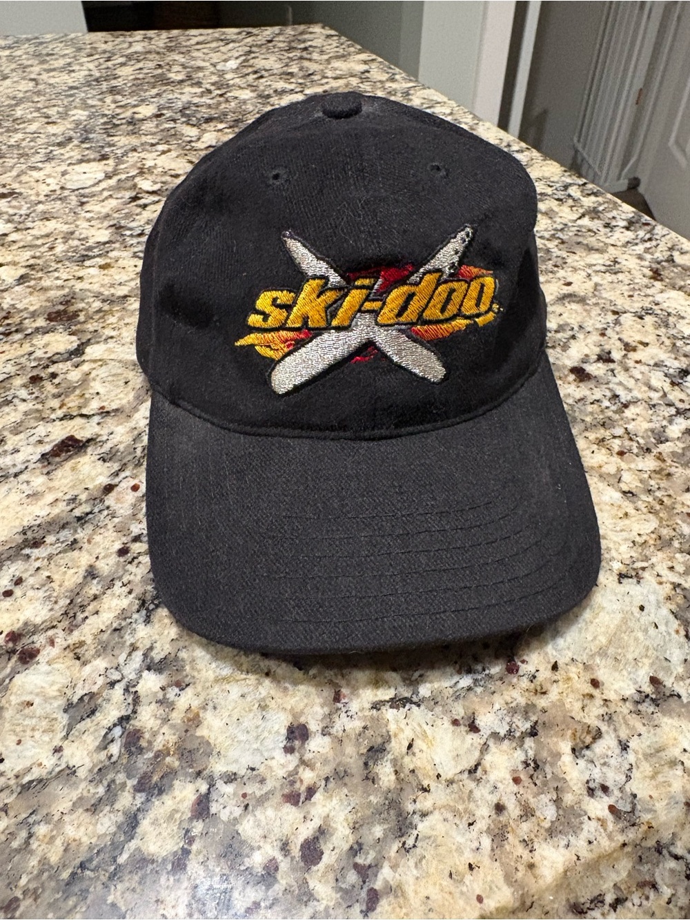 Vintage Ski-Doo Bombardier Strapback Hat Black Embroidered Baseball Cap Canada